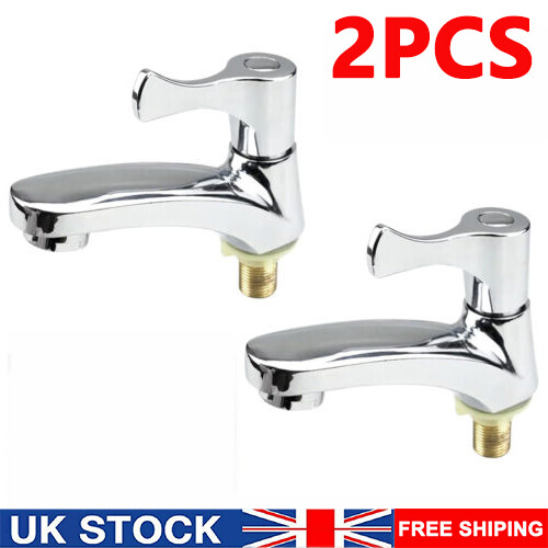 Twin taps set hot and - taps,