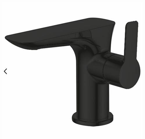 Vido black matte basin - matte, tap