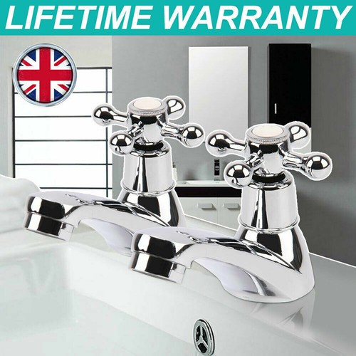 Twin taps set hot and - set,