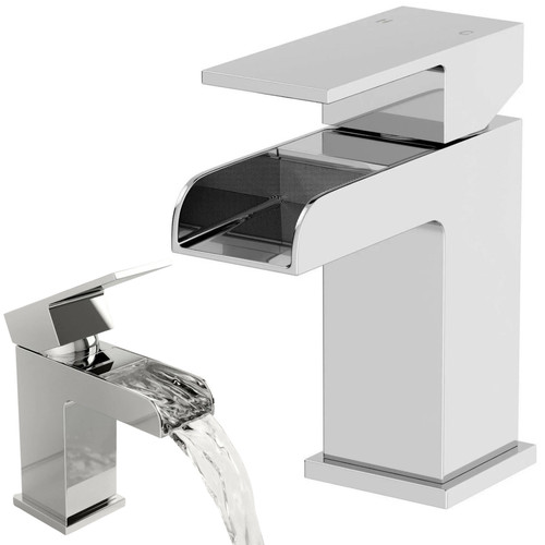 Modern waterfall sink mixer - modern,