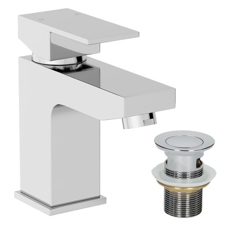 Modern bathroom square - modern, mono