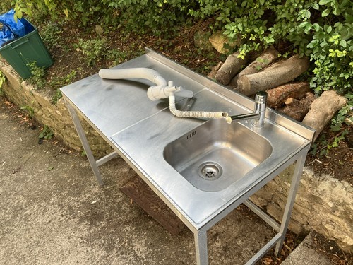 Utility sink with - with, taps