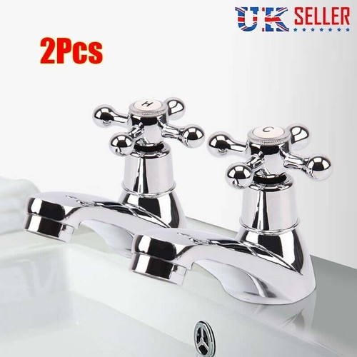 Twin taps set hot - twin, cold